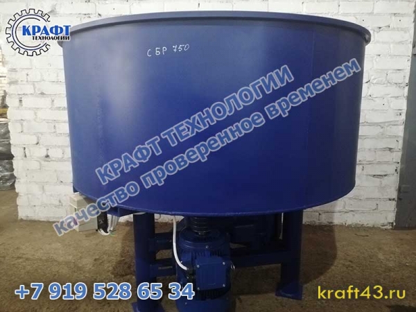 Комплектация бетоносмесителя СБР-750 (380В)