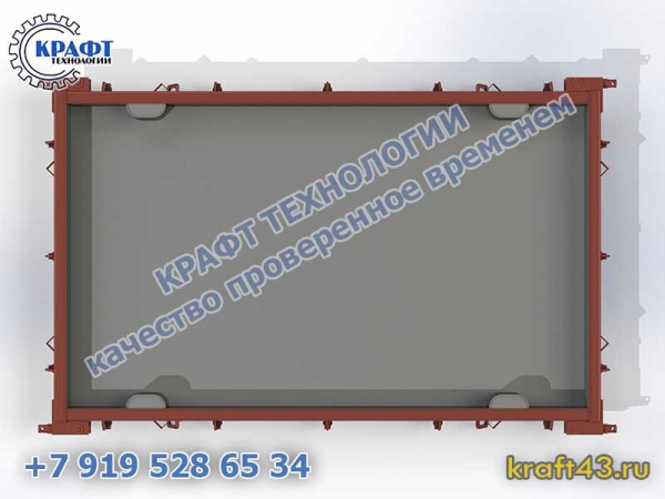 Изготовление дорожных плит в металлоформе 2П 30.15