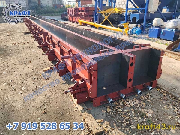 Металлоформа свай С120.35 (350х350) - для ЖБ свай