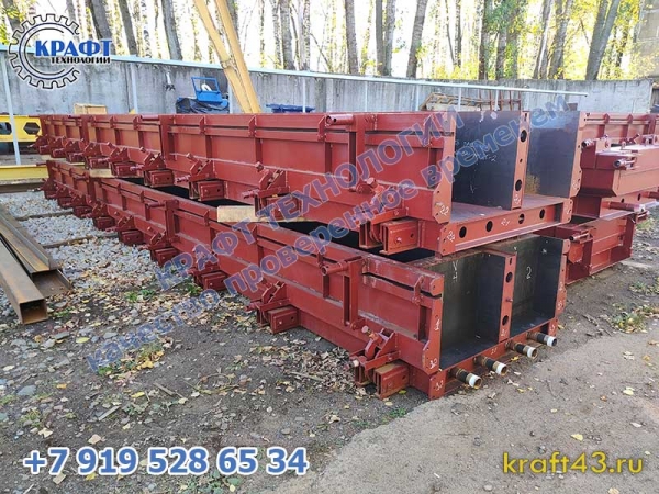 Комплектация металлоформы свай С120.35